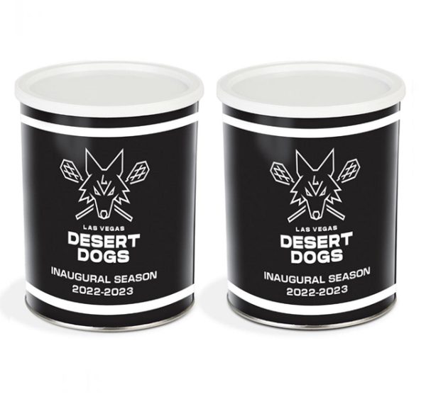 2 Las Vegas Desert Dogs popcorn tins