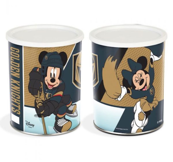 2 LAs Vegas Golden Knights Mickey Mouse popcorn tins